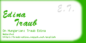 edina traub business card